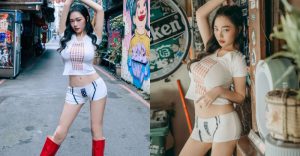 火辣女神「苡昕Yuri」現身西門町美國街,「狹長媚眼」根本台版Jennie!【EV棋牌】-EV棋牌
