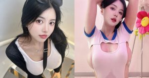 來自南韓的大歐派！氣質正妹「背帶卡溝」好害羞，想不到平常穿衣尺度更辣【EV棋牌】-EV棋牌