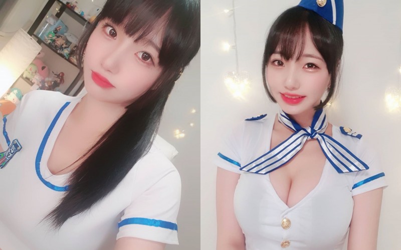 巨乳空姐「수련」貼身制服完美凸顯葫蘆型身材　辣炸「渾圓北半球」讓人鼻血狂噴【EV棋牌】-EV棋牌