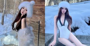 「大眼正妹」雪地裡放曬「深美濠溝」,讓人就想狂擁給溫暖!【EV棋牌】-EV棋牌