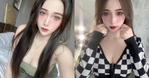 正妹「唯娜」棋盤格造型好深V,「雄厚乳量」常撐爆上衣!【EV棋牌】-EV棋牌