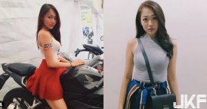 正妹騎重機94辣！「大奶嫩妹」展場重機直接跨上去，「迷你短裙」大腿露出好誘惑！【EV棋牌】-EV棋牌