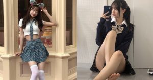 日本正妹高校生「肌白膚美大長腿」 三國混血基因優勢將制服穿出誘惑【EV棋牌】-EV棋牌