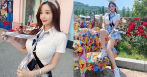 知名愛寶樂園出現「巨乳學生妹」！制服上衣快被撐爆，迷你百摺裙下美腿好修長！【EV棋牌】-EV棋牌