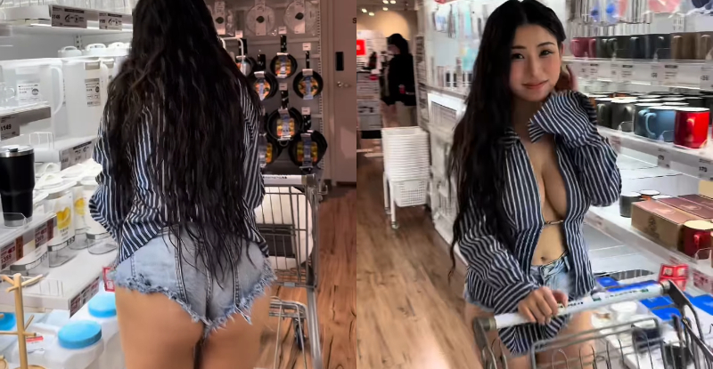 宜得利驚見無罩正妹「艾瑪Emma」，「晃著大UU」讓人秒硬！【EV棋牌】-EV棋牌