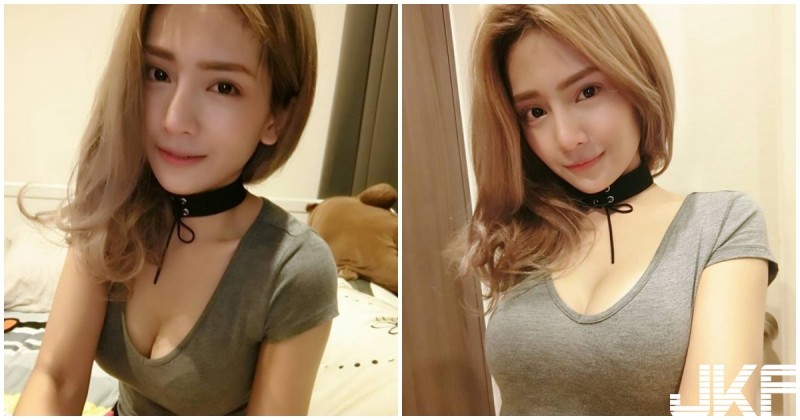 火辣系女DJ！　胸前大挖空「美乳快蹦出」，戴黑色頸圈整個好養眼喔！【EV棋牌】-EV棋牌