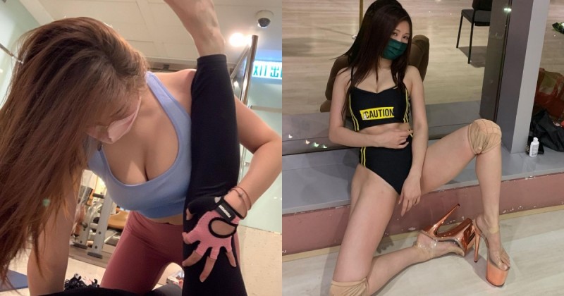 佛系健身的香港「爆乳辣媽」幫人拉筋，練鋼管舞的「火辣穿搭」一點也不佛！【EV棋牌】-EV棋牌