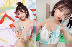 甜萌天菜妹「さおりん」爆乳玩塗鴉　露齒燦笑萌到一個犯規【EV棋牌】-EV棋牌