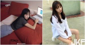 澳門萌妹子「躺下床就解放」，用電腦時表情好誘惑喔！【EV棋牌】-EV棋牌