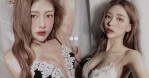 冷豔妹子「胸前事業做好大」，超完美弧度「視角太犯規」！【EV棋牌】-EV棋牌