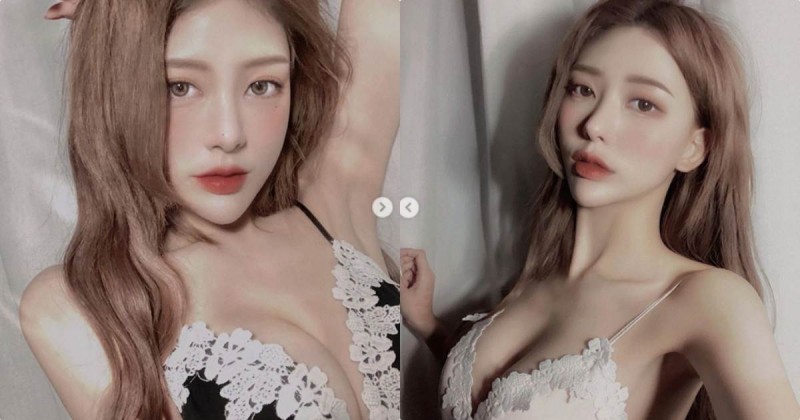 冷豔妹子「胸前事業做好大」，超完美弧度「視角太犯規」！【EV棋牌】-EV棋牌