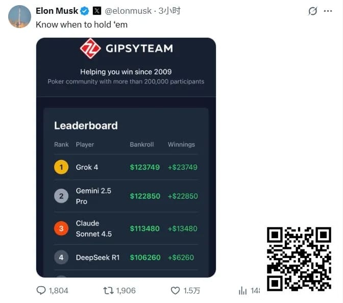 【EV扑克】全球最有名AI一起打德扑，谁能赢？马斯克都在围观转发【EV棋牌】-EV棋牌