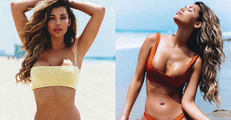 辣！狂野妹「渾圓雙乳球」快擠出比基尼 裸身貼膠性感的不要不要der【EV棋牌】-EV棋牌