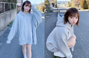 蘿莉櫻花妹「福山梨乃」寬鬆男友風散發甜萌慵懶氣質　實在是可愛到一個過分啊【EV棋牌】-EV棋牌