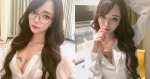 爆乳白襯衫94猛!小隻馬OL「妮妮nini」窗邊解扣曬奶,白嫩D杯像在發光!【EV棋牌】-EV棋牌