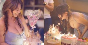 巨乳Dancer「Ada 張佳佳」慶生大爆彈 彎腰吹蠟燭差點掉出來【EV棋牌】-EV棋牌