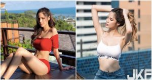 性感正妹電力超強!養眼S曲線太火辣,事業線好深長啊!【EV棋牌】-EV棋牌