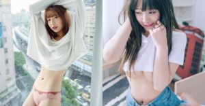 乳中盤旋!「寶蔓」低頭羞澀撩白T,「白嫩南半球」不敵重力直接掉出來!【EV棋牌】-EV棋牌