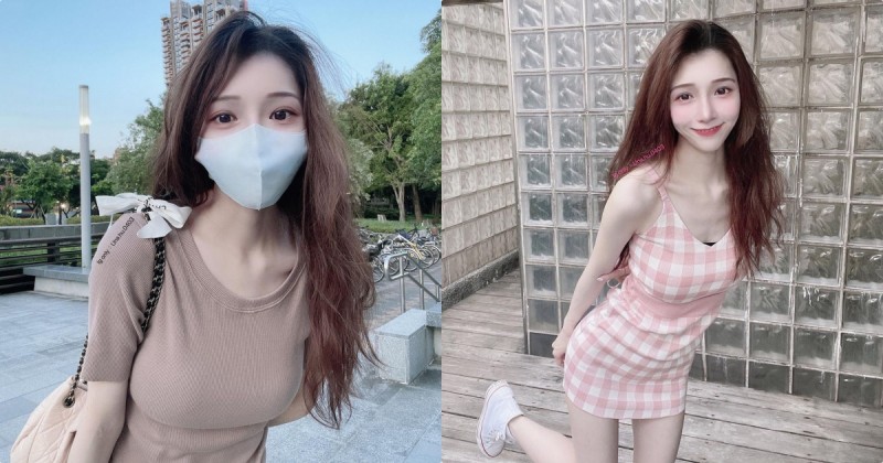 高顏值口罩正妹「只露眼也好好看」，路過公園的「性感曲線」太誘人！【EV棋牌】-EV棋牌