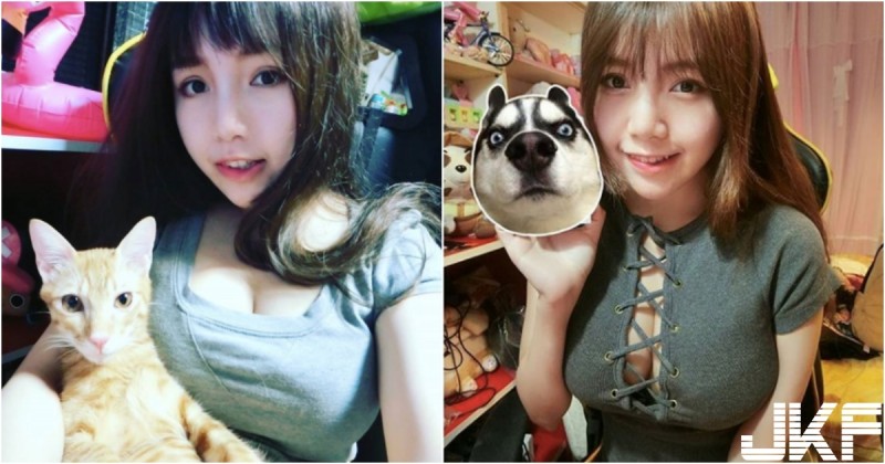 貓臉「被奶擠歪」！超甜美「正妹實況主」前方很兇猛！畫面都被長輩塞滿啦！【EV棋牌】-EV棋牌