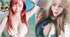 超兇der!「白嫩F奶妹」中路大開好誘人!「粉嫩比基尼」下長腿翹臀超犯規啊!【EV棋牌】-EV棋牌