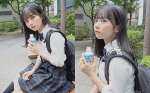 制服高中妹「近藤沙瑛子」水汪大眼無辜放電 讓人忍不住怦然心動【EV棋牌】-EV棋牌