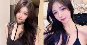 溫柔正妹「臉蛋讓人迷戀」,黑色蕾絲裝展現「火辣氣息」!【EV棋牌】-EV棋牌