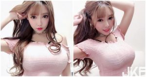 就是要這麼挺！正妹「挺胸畫面」太驚人，邪惡胸型直接溢出！【EV棋牌】-EV棋牌