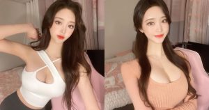 美胸正妹「上圍很兇腰又細長」，「火辣的車頭燈」太極品了！【EV棋牌】-EV棋牌