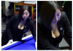 妳是來走秀還是打球? 她龐然G奶一晃…壓垮撞球台惹【EV棋牌】-EV棋牌