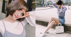 俏麗短髮妹「水汪大眼」散發清新氣質,圓領挖空大露「美嫩肌膚」!【EV棋牌】-EV棋牌