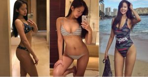 乳力集中！妹子比基尼奶溝「又深又長」讓人看不見底，長腿自拍照好銷魂【EV棋牌】-EV棋牌