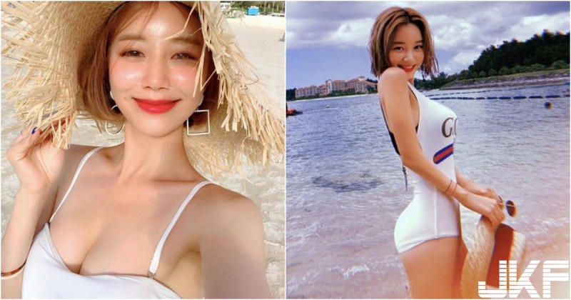 「泡菜妹子」突襲日本海邊！甜美臉蛋＋「美胸翹臀」殺傷力太強大啦！【EV棋牌】-EV棋牌