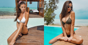 乳量滿滿！比基尼奶妹「中路大開」渾圓Q彈罩不住 翹挺美臀後座力超強【EV棋牌】-EV棋牌