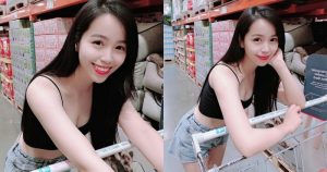 好市多大採購！甜美氣質正妹「Alva」細肩帶爆乳背心，「雪白美乳」若隱若現！【EV棋牌】-EV棋牌