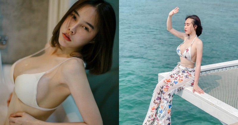 巨乳女友泰國度假「美胸大溢出」！乍看以為是「三顆球」在走動！【EV棋牌】-EV棋牌