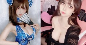 太胸狠!萌系實況主「魔理花」大解放!正面掉出「白皙巨乳」險走光…【EV棋牌】-EV棋牌