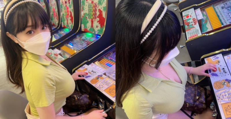 爆乳少女「小九九」回憶彈珠台　網友：突然覺彈珠好小【EV棋牌】-EV棋牌