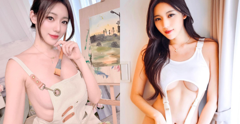 裸體小畫家「謝立琪Kiki」居家展藝術，「鮮嫩美乳」才是最美作品！【EV棋牌】-EV棋牌