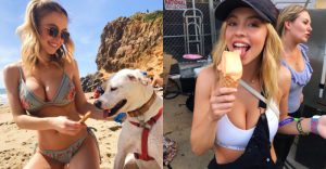 吃冰不忘放送福利!大奶妹PO消暑清涼照與粉絲同樂 真實身分曝光超狂【EV棋牌】-EV棋牌