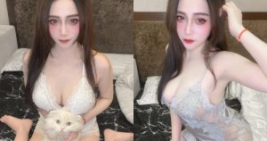 巨乳小隻馬「Vina 唯娜」居家睡衣太惹火,透膚蕾絲挺「E罩杯雪乳」!【EV棋牌】-EV棋牌