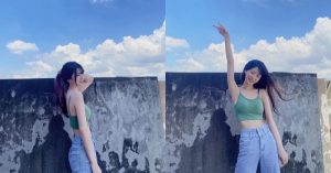 戀愛了!正妹女大生「惟蒨」戶外美照好清新,背心襯托飽滿曲線!【EV棋牌】-EV棋牌