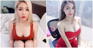 正妹「白皙美乳」滿到溢出來!「完美低胸視角」殺爆全場啊!【EV棋牌】-EV棋牌