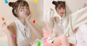 清新可愛的「軟萌系正妹」趙兔兔，性感旗袍小露「雪白側乳」，粉絲看到受不了！【EV棋牌】-EV棋牌