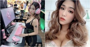 正妹打遊戲94吸睛!F級辣模「Aqqcami」低胸洋裝稱霸展場 大家排隊打她中路啦~【EV棋牌】-EV棋牌