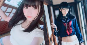 超甜美Coser換上「超逼人熱褲」　絕美背影露出逆天長腿和渾圓蜜桃！【EV棋牌】-EV棋牌