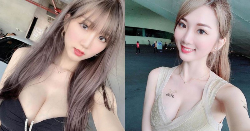 超甜神級正妹「萍萍兒Ping」，低胸裝蹦出「白嫩美乳」！