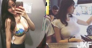 安捏母湯~「白衣爆乳正妹」試衣間換裝好誘人,「渾圓碗公奶」比基尼快要hold不住啦~【EV棋牌】-EV棋牌