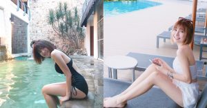 專屬視角!「白嫩大奶妹」私人遊池邊大曬肉體!好想把她帶回家…【EV棋牌】-EV棋牌