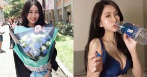華夏科大畢業的「氣質甜心」，穿內衣「挺雪白美乳」喝水自拍，網友驚呼：要噴鼻血【EV棋牌】-EV棋牌